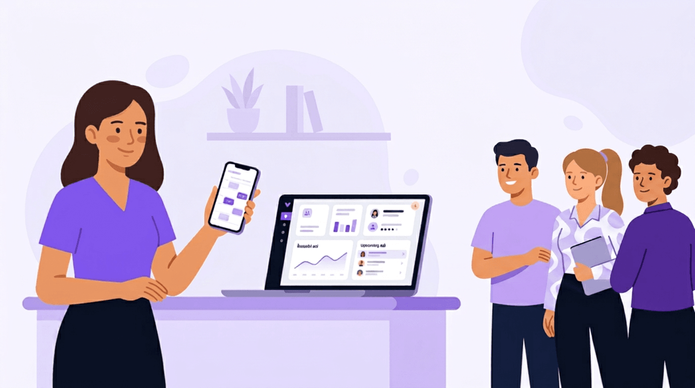 Ilustrație: programări online, calendar multi-specialist și locații în VOOB